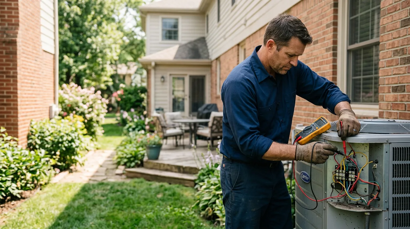 HVAC technician working near Conway, AR